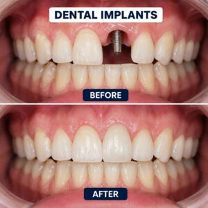 Dental Implants - Before & After treatment